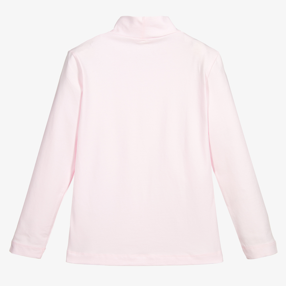 Monnalisa-Розовый топ с высоким воротником для подростков | Childrensalon Outlet