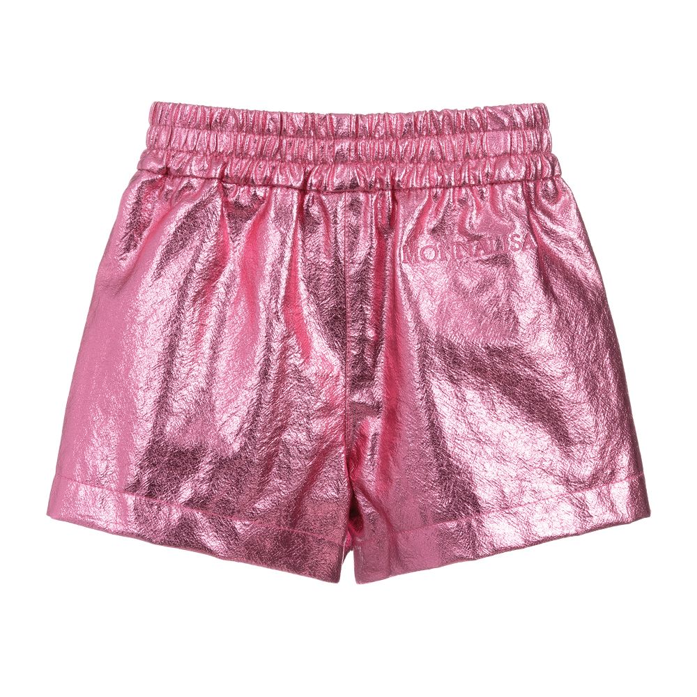 Monnalisa-Teen Pink Metallic Shorts | Childrensalon Outlet