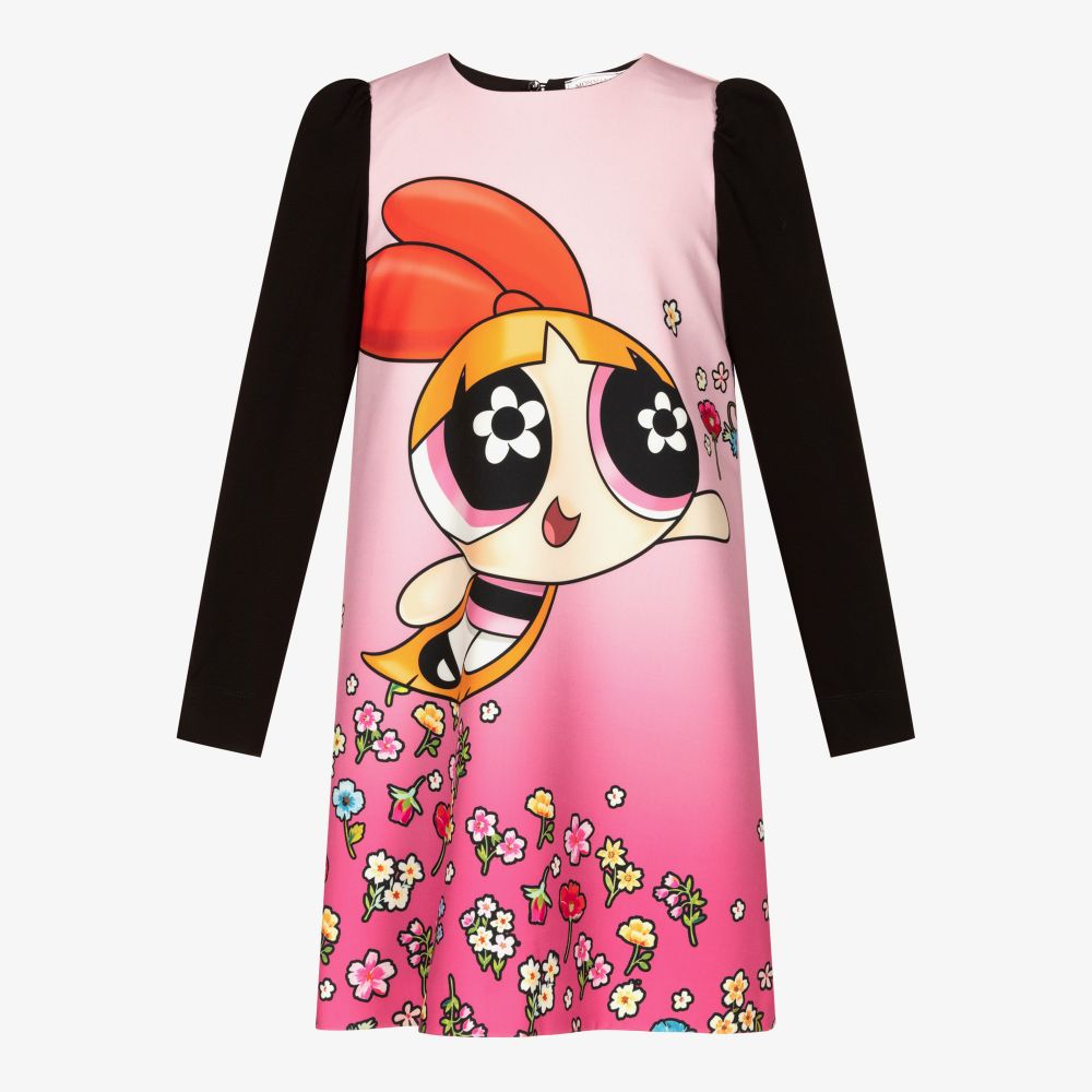 Monnalisa - Розовое платье Powerpuff для подростков | Childrensalon