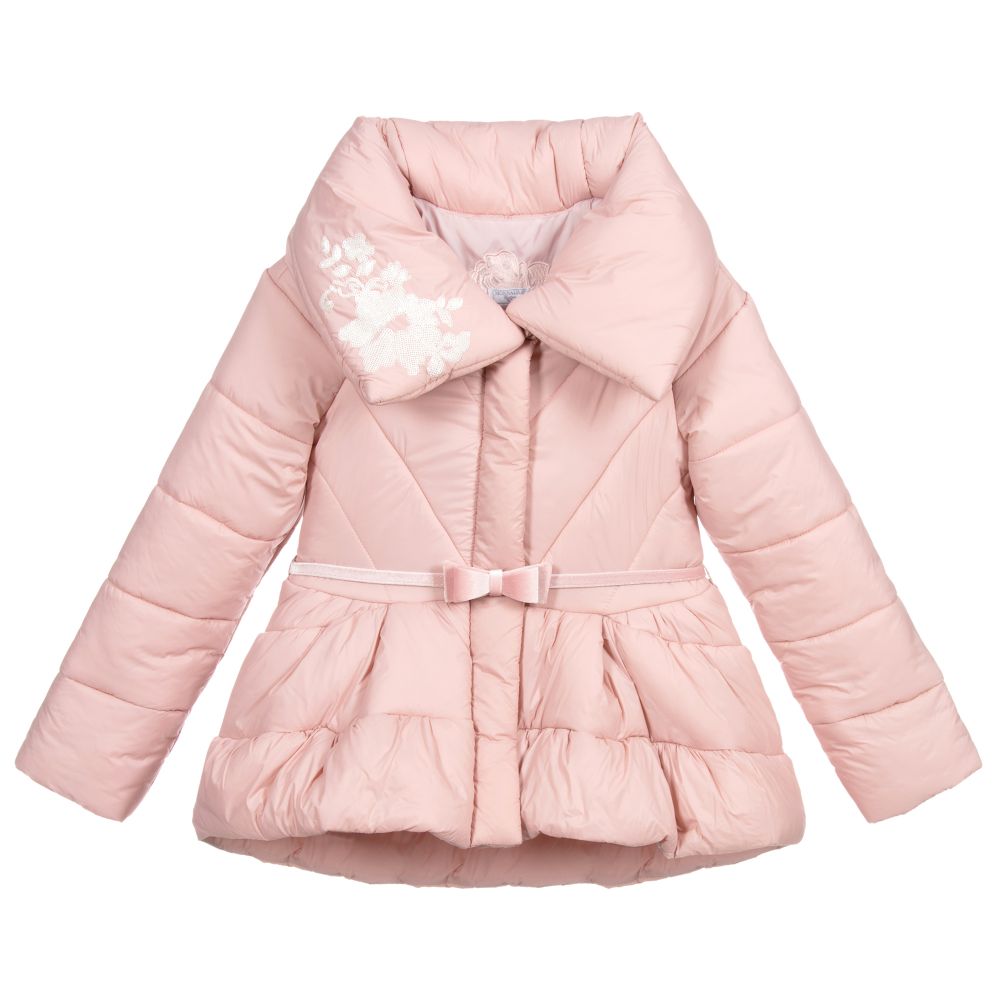 Monnalisa Couture - Teen Pink Puffer Coat  | Childrensalon