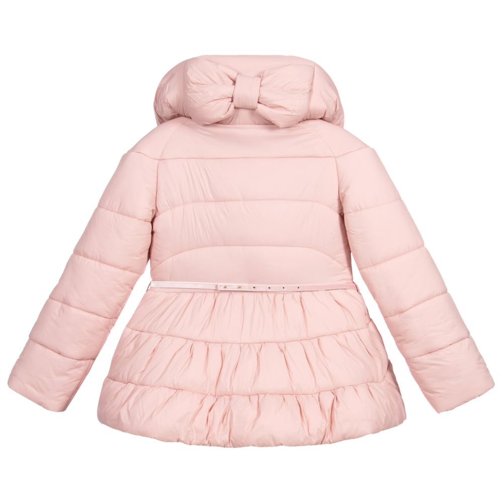Monnalisa pink coat clearance