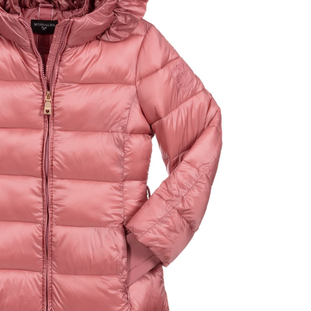 Monnalisa - Teen Pink Puffer Coat | Childrensalon Outlet
