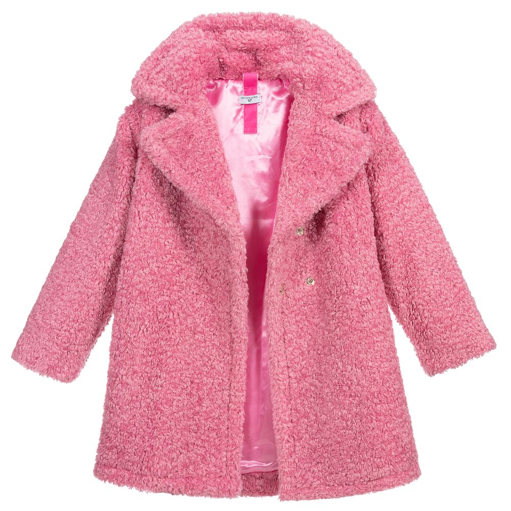 Monnalisa pink hotsell coat