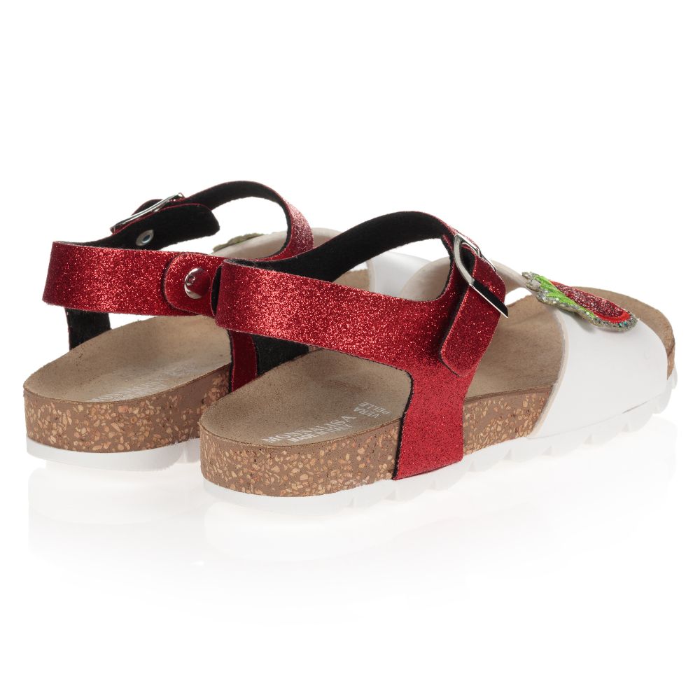 Monnalisa-Teen Red Strawberry Sandals | Childrensalon Outlet
