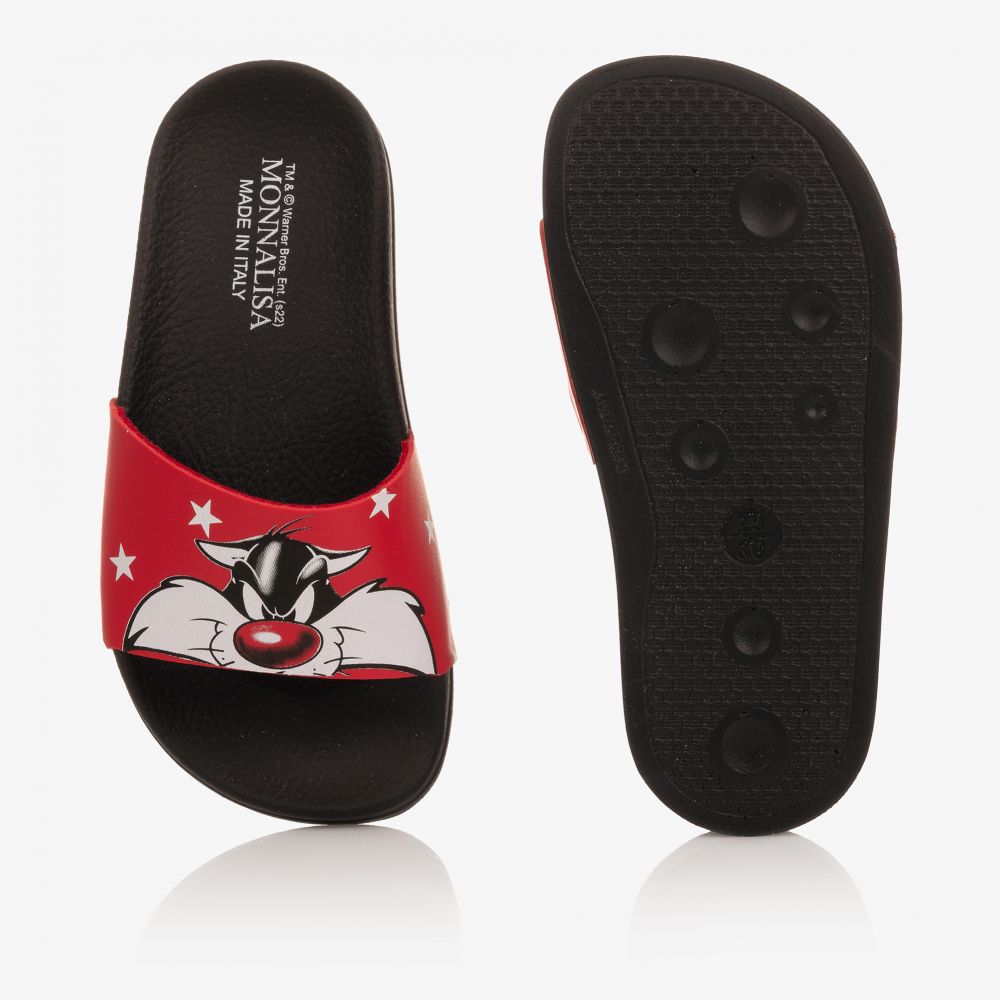 Monnalisa-Teen Red Sylvester Sliders | Childrensalon Outlet