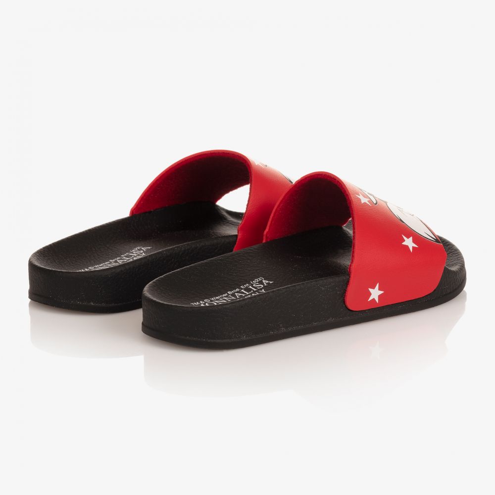 Monnalisa-Teen Red Sylvester Sliders | Childrensalon Outlet