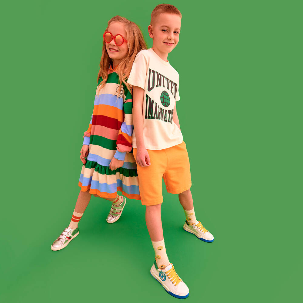 Monnalisa-Белые кроссовки с Багзом Банни для подростков | Childrensalon Outlet