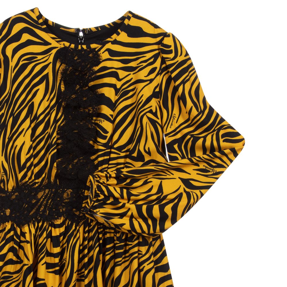 Yellow zebra dress hotsell