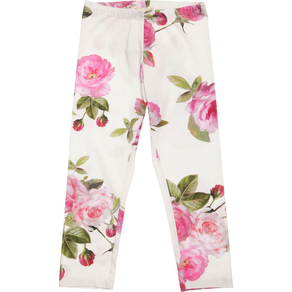 Monnalisa Chic - Vintage Floral Print Leggings | Childrensalon