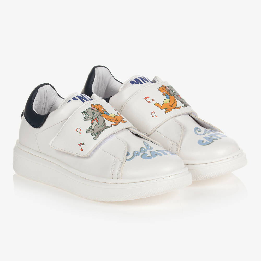 Monnalisa - Baskets blanches et bleues Disney | Childrensalon