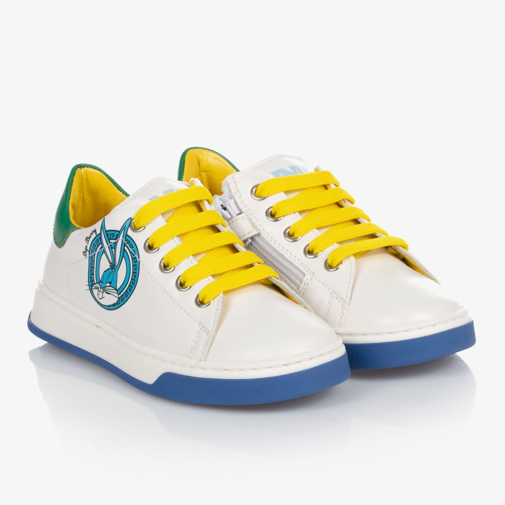 Monnalisa - Weiße Bugs Bunny Sneakers | Childrensalon