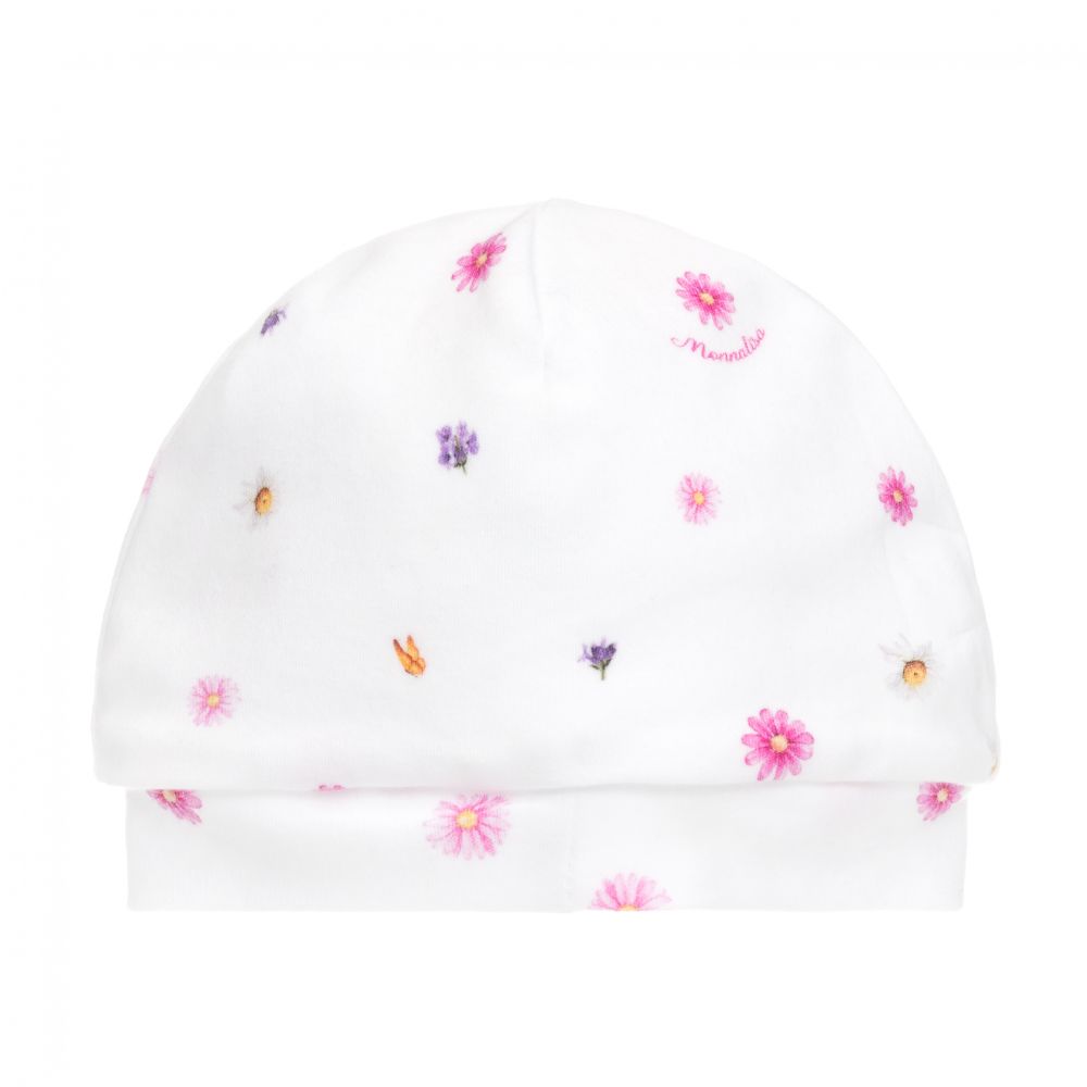 Monnalisa Bonnet Blanc En Coton Bebe Childrensalon Outlet Monnalisa Bonnet Blanc En Coton Bebe Childrensalon Outlet