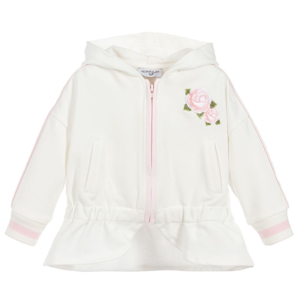 Monnalisa White Disney Dumbo Zip Up Top Childrensalon Outlet