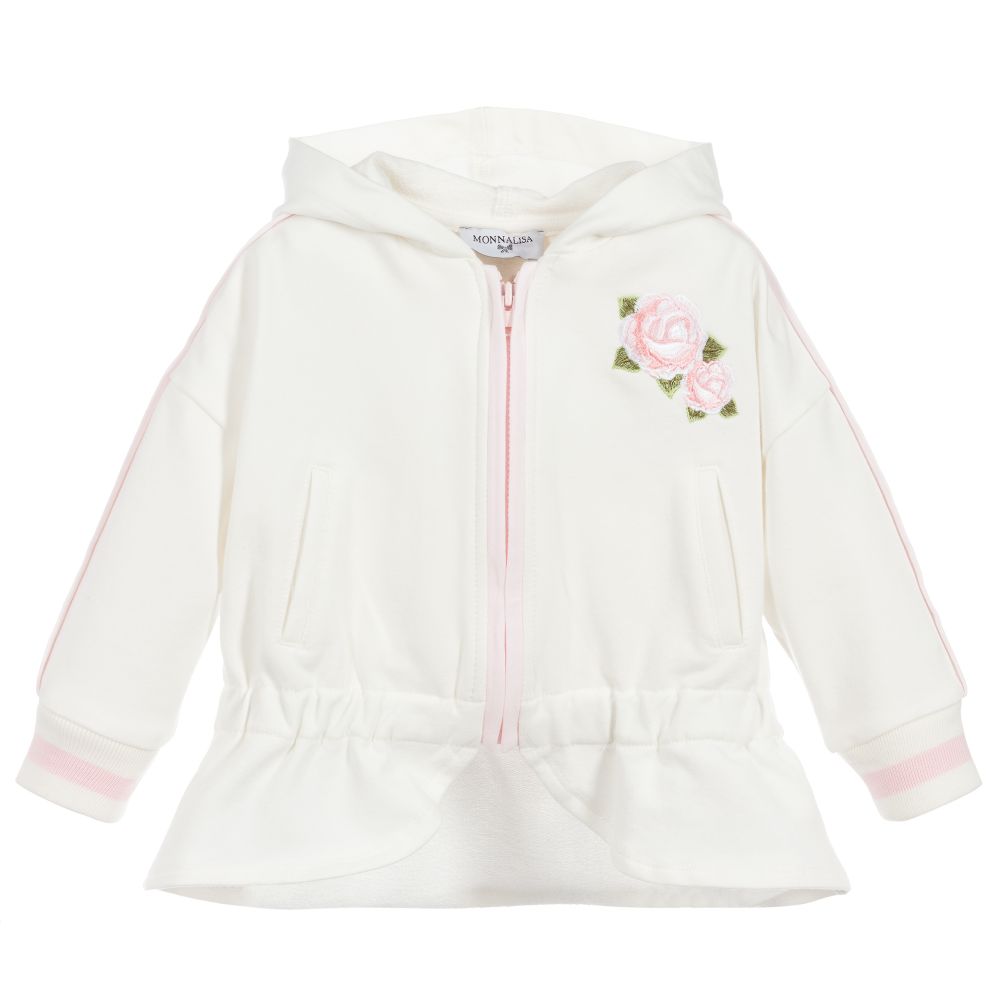 Monnalisa - White Disney Dumbo Zip-Up Top | Childrensalon