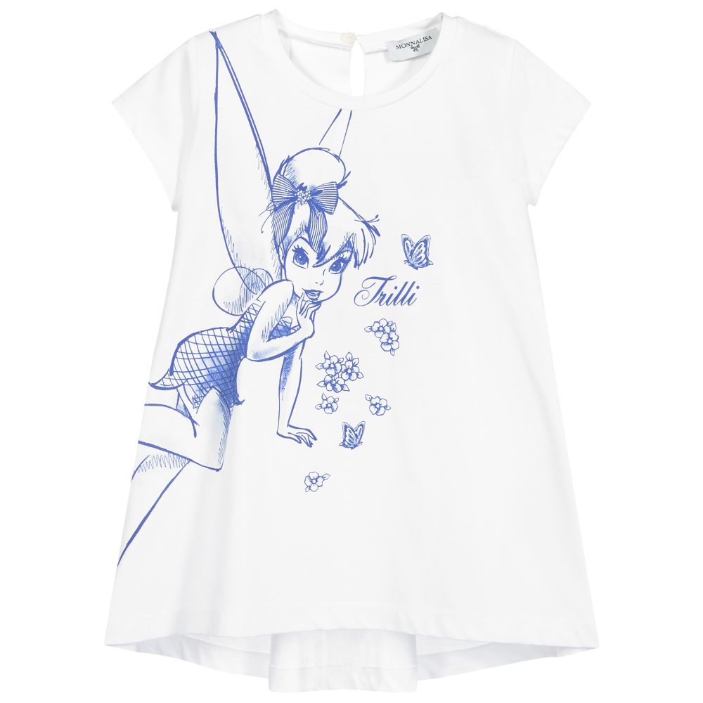 Monnalisa - White Disney T-Shirt | Childrensalon