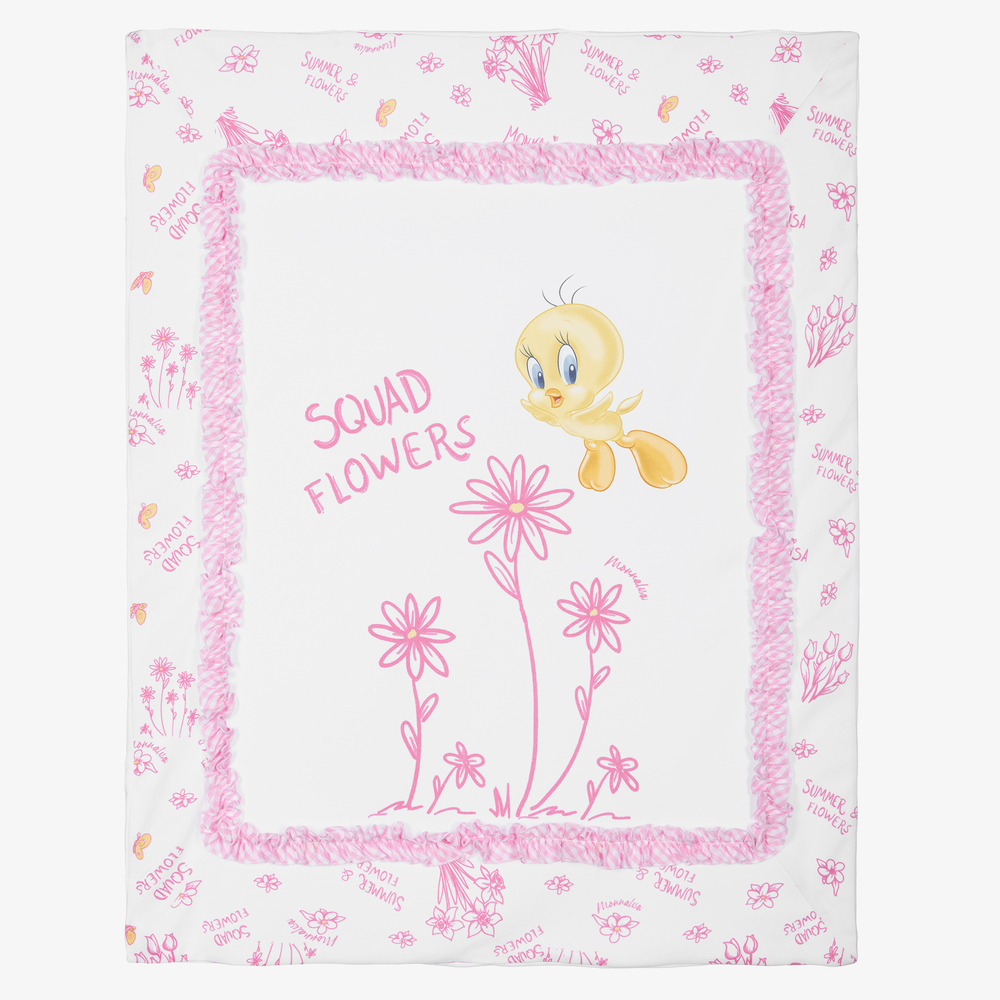 Monnalisa - White Tweety Blanket (92cm) | Childrensalon