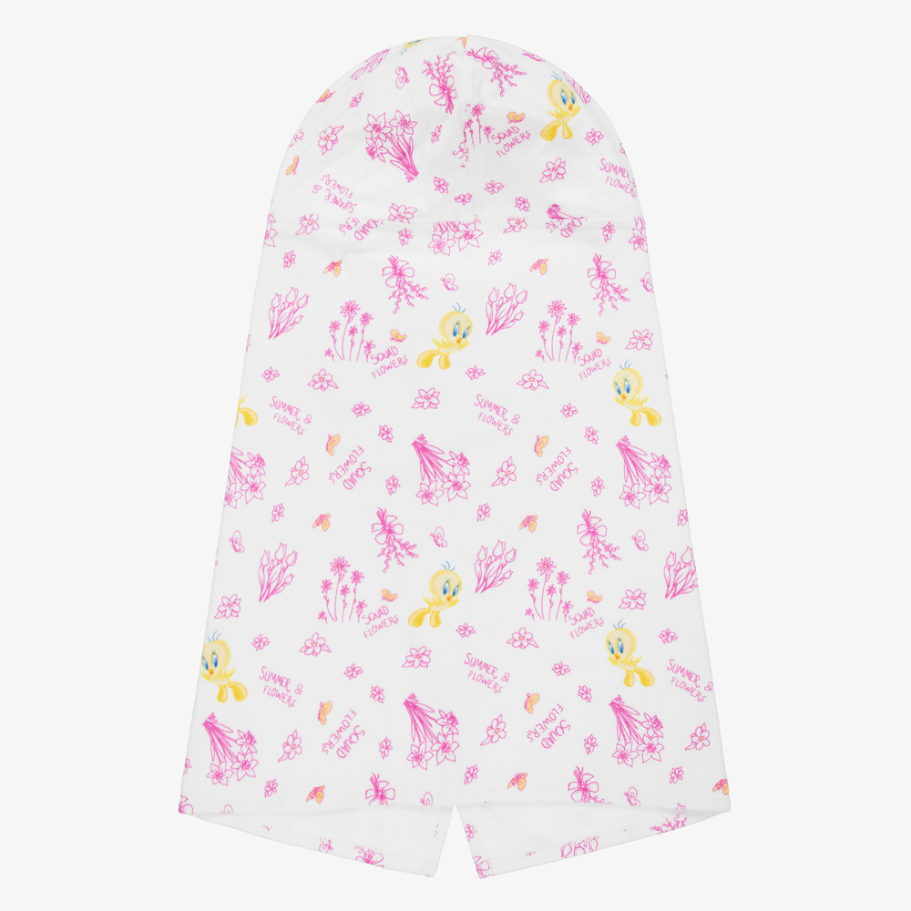 Monnalisa-Белое полотенце с Твити (118см) | Childrensalon Outlet