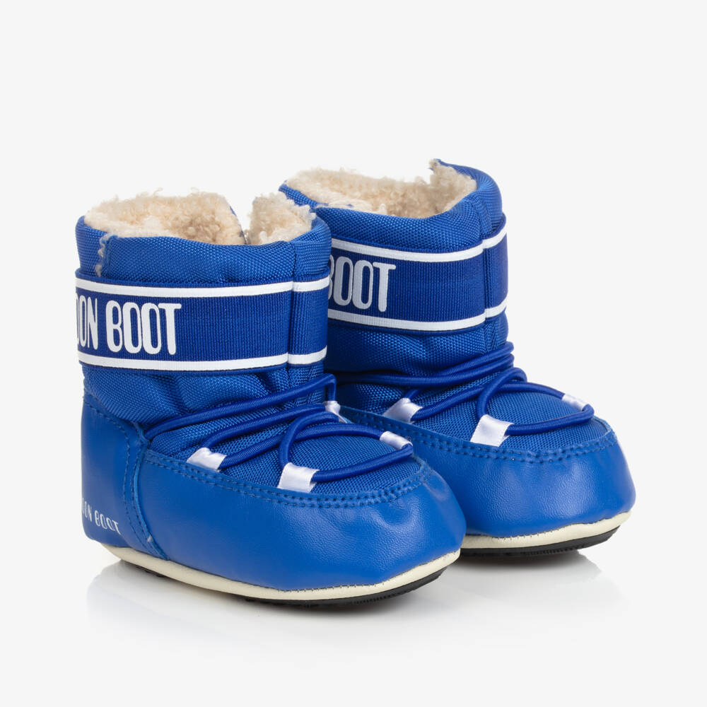 Moon Boot-Blue & White Baby Moon Boots | Childrensalon Outlet