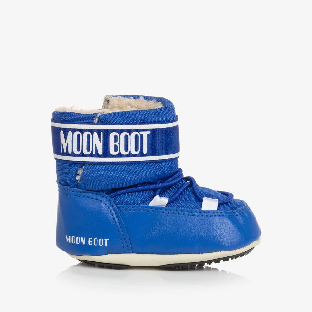 Moon Boot-Blue & White Baby Moon Boots | Childrensalon Outlet