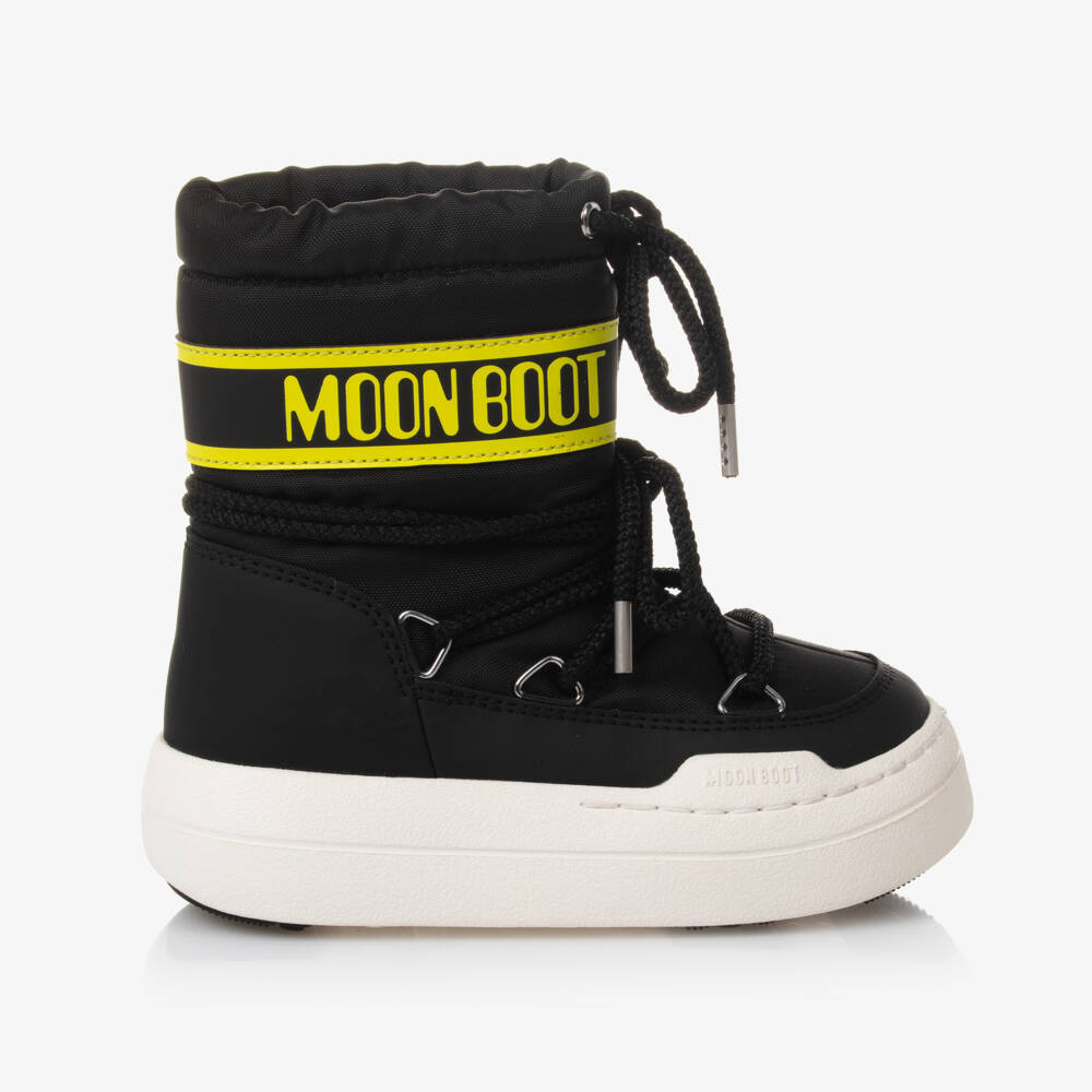 Moon Boot-Boys Black Adventure Lace Boots | Childrensalon Outlet