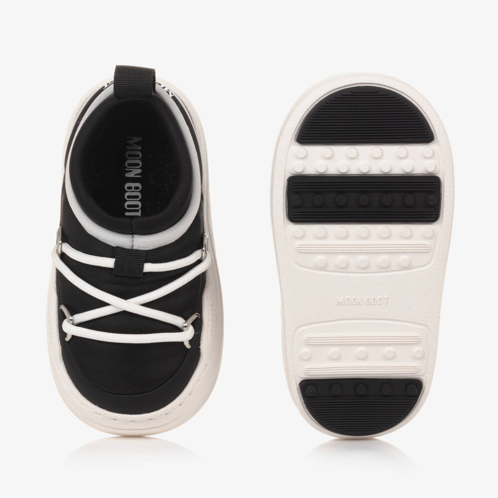مون بوت-حذاء رياضي أسود عصري للأولاد | Childrensalon Outlet