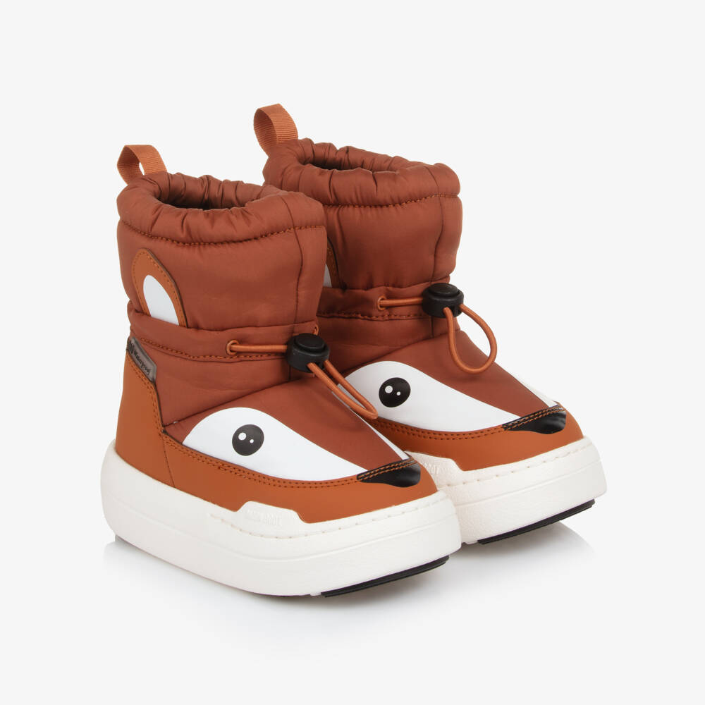 Moon Boot-Brown Animal Boots | Childrensalon Outlet