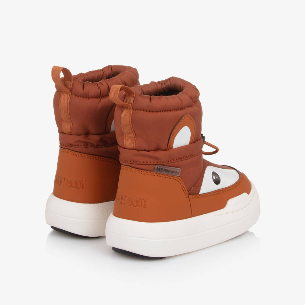 Moon Boot-Brown Park Mid-Length Fox Boots | Childrensalon Outlet