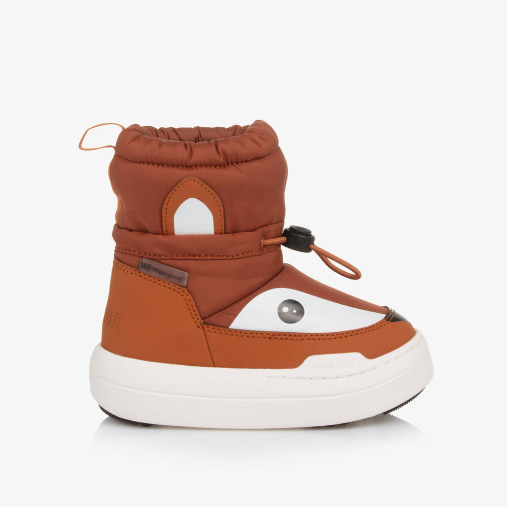 Moon Boot-Brown Park Mid-Length Fox Boots | Childrensalon Outlet