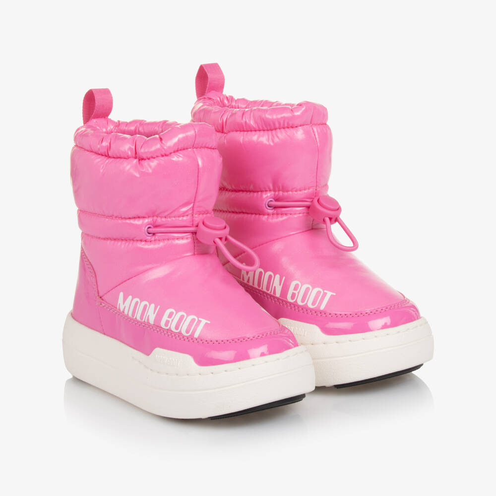 Moon Boot-Girls Bright Pink Waterproof Toggle Boots | Childrensalon Outlet