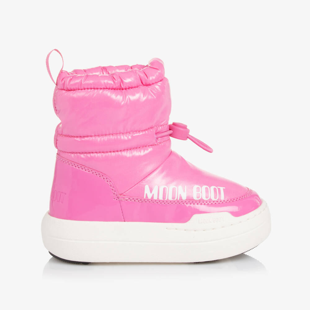 Moon Boot-Girls Bright Pink Waterproof Toggle Boots | Childrensalon Outlet