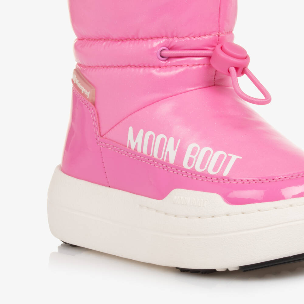 Moon Boot-Girls Bright Pink Waterproof Toggle Boots | Childrensalon Outlet