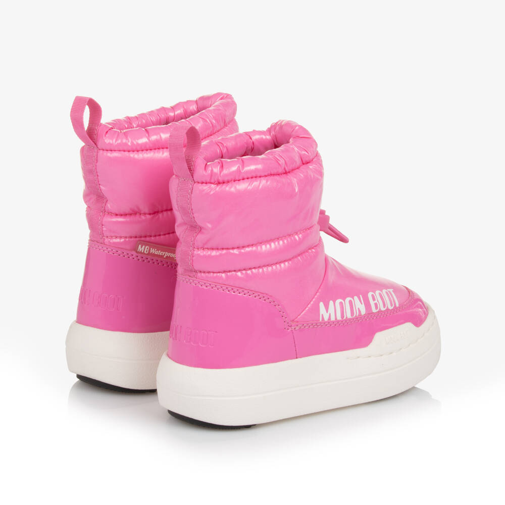 Moon Boot-Girls Bright Pink Waterproof Toggle Boots | Childrensalon Outlet