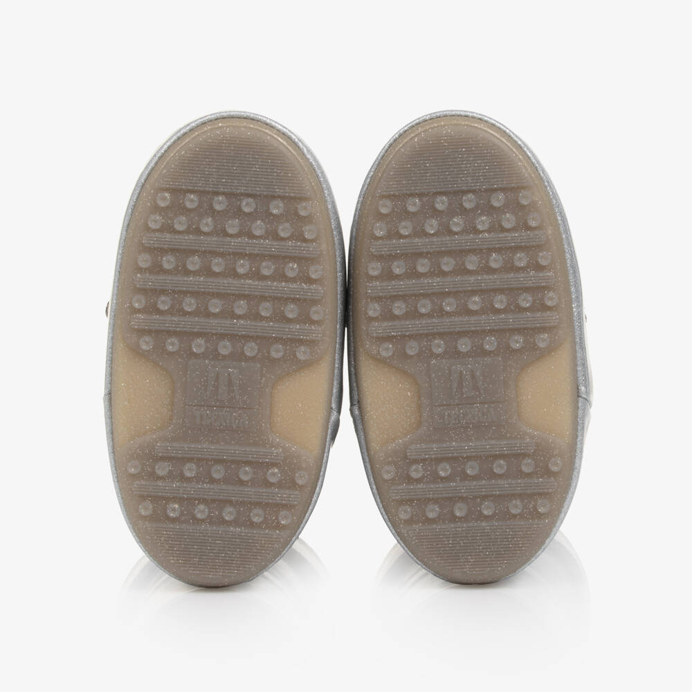 Moon Boot-Girls Glittery Silver Winter Boots | Childrensalon Outlet