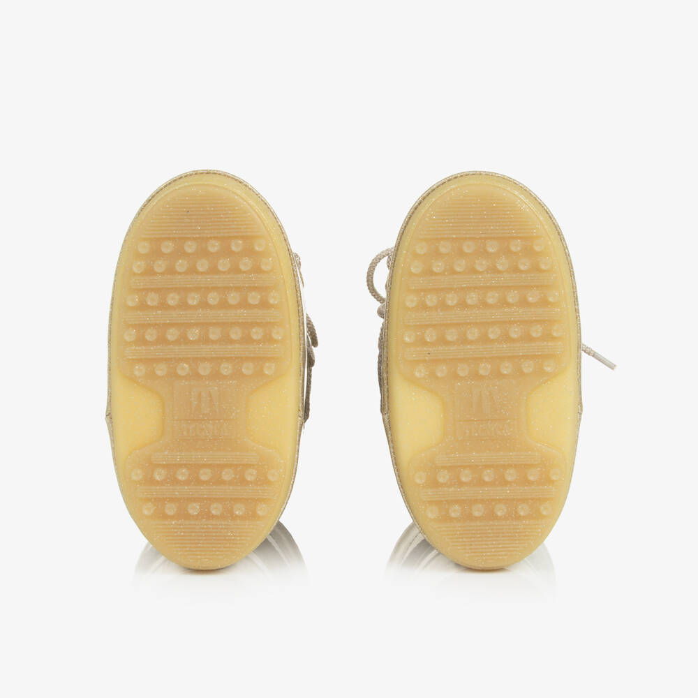 Moon Boot-Золотистые зимние сапоги с блеском для девочек | Childrensalon Outlet