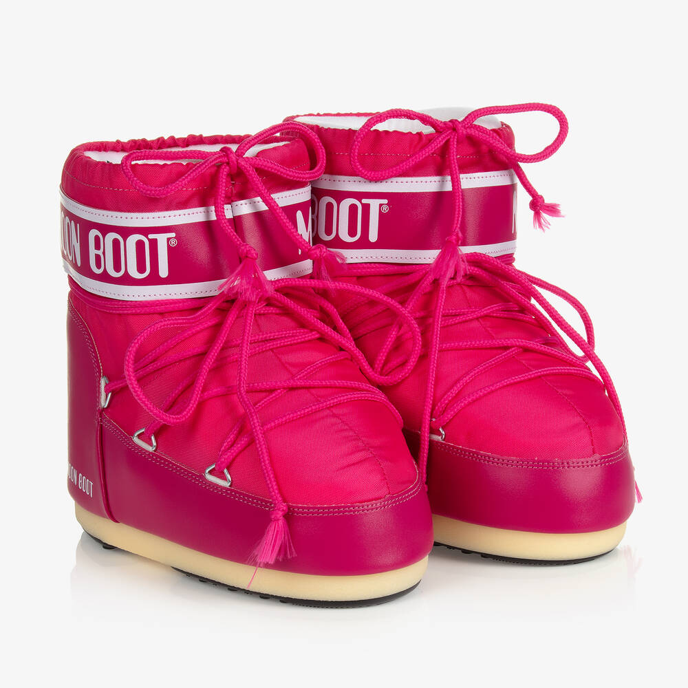 Moon Boot - Розовые короткие боты | Childrensalon