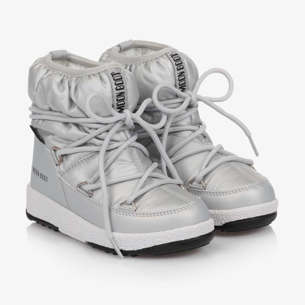Moon Boot - Botas de nieve impermeables plateadas | Childrensalon Outlet