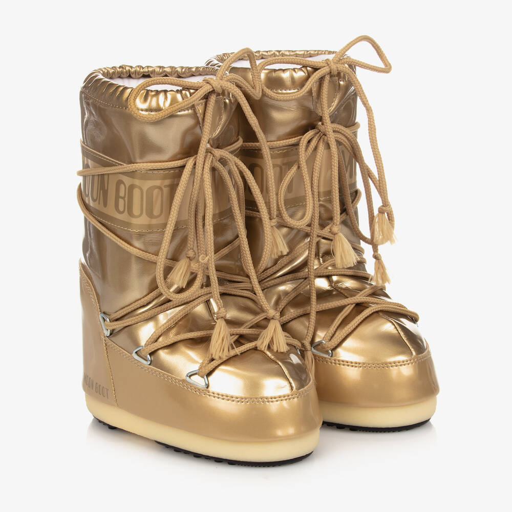 Moon Boot - Teen Girls Gold Snow Boots | Childrensalon