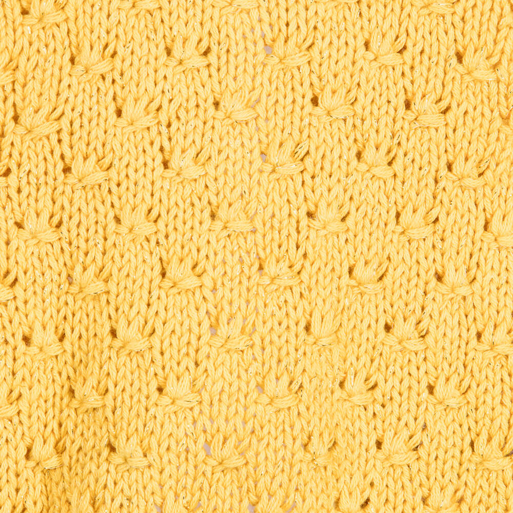 Moon et Miel-Baby Girls Mustard Yellow Cardigan | Childrensalon Outlet