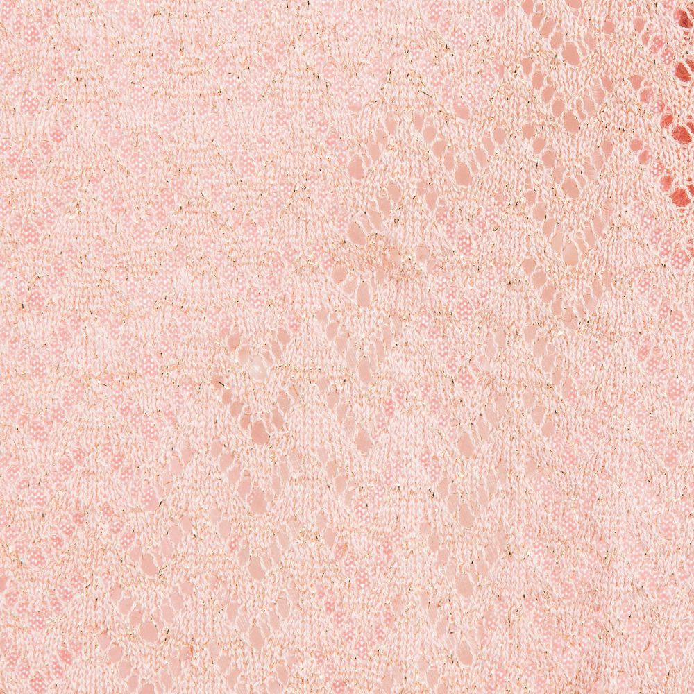 Moon et Miel Girls Pink Gold Cardigan