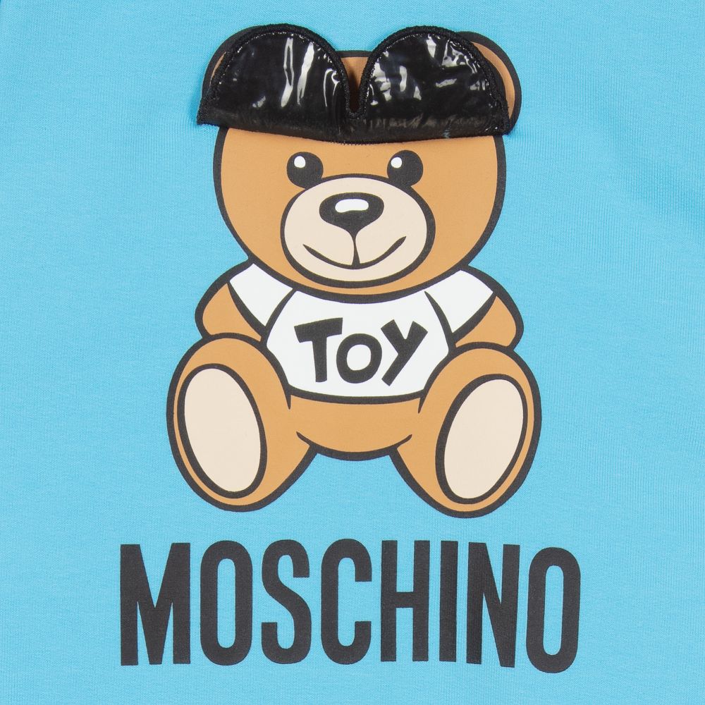 موسكينو Baby-أوفرول رومبر قطن جيرسي لون أزرق للأطفال | Childrensalon Outlet