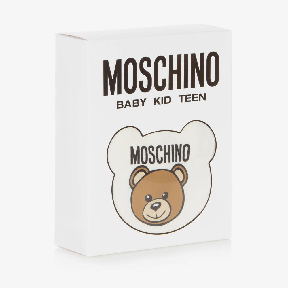 Moschino Baby-Baby Boys Ivory Bear Sleep Set | Childrensalon Outlet