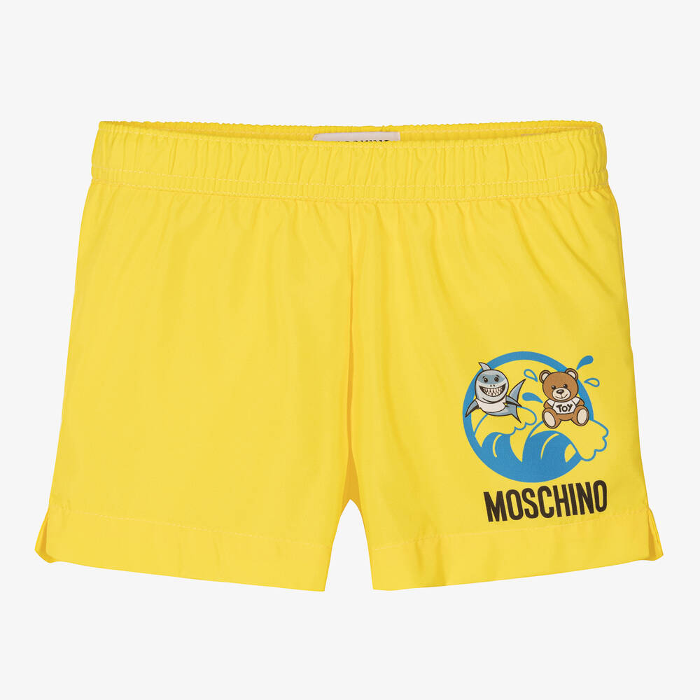 Moschino Baby Baby Boys Yellow Teddy Swim Shorts Childrensalon