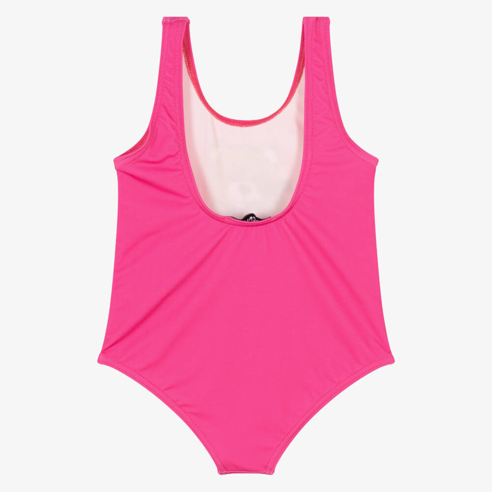 Moschino-Baby Girls Pink Teddy Bear Swimsuit | Childrensalon Outlet