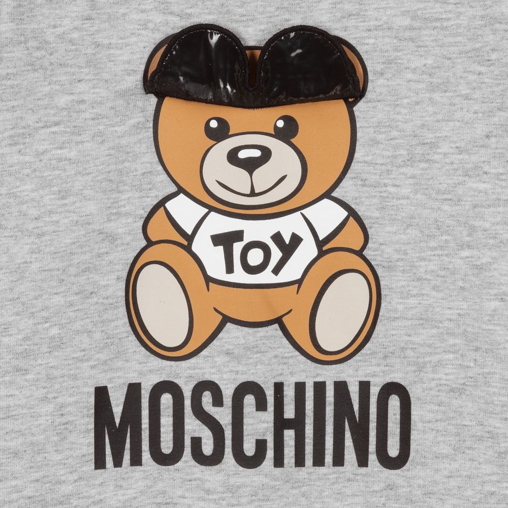 موسكينو Baby-أوفرول رومبر قطن جيرسي لون رمادي للأطفال | Childrensalon Outlet