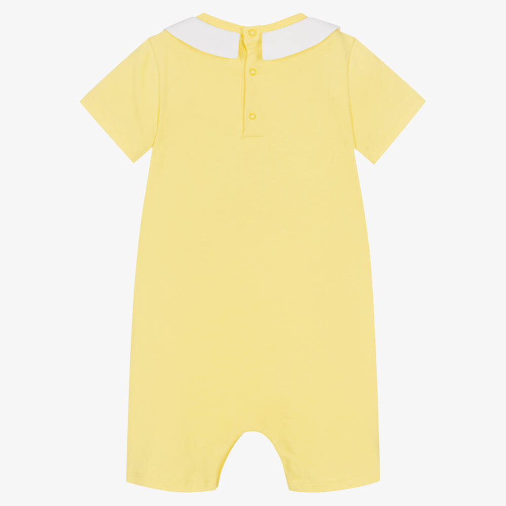 Moschino Малыши-Желтый песочник с медвежонком | Childrensalon Outlet