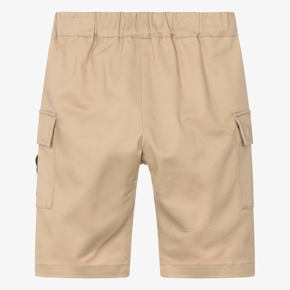 Moschino-Beige Bear Cargo Trousers | Childrensalon Outlet