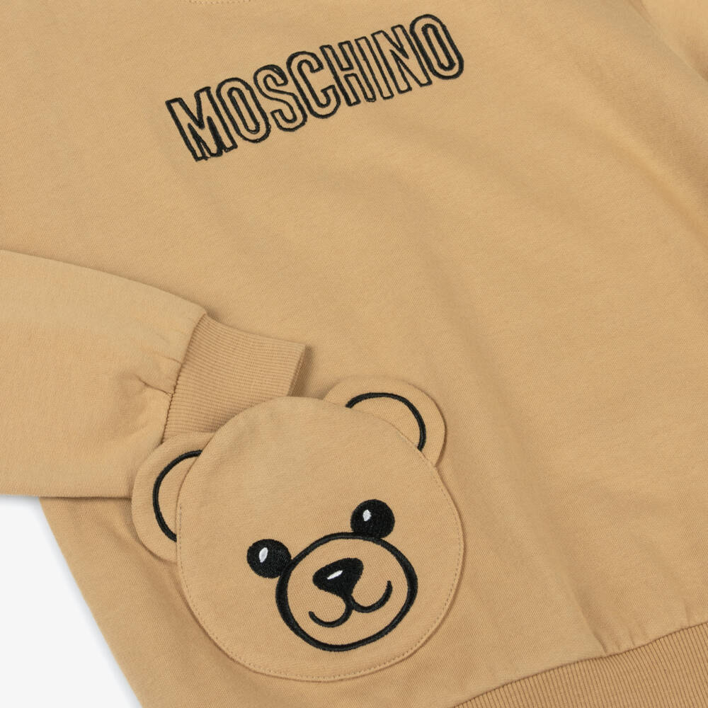 Moschino-سويت شيرت قطن بيج بوجه دمية | Childrensalon Outlet