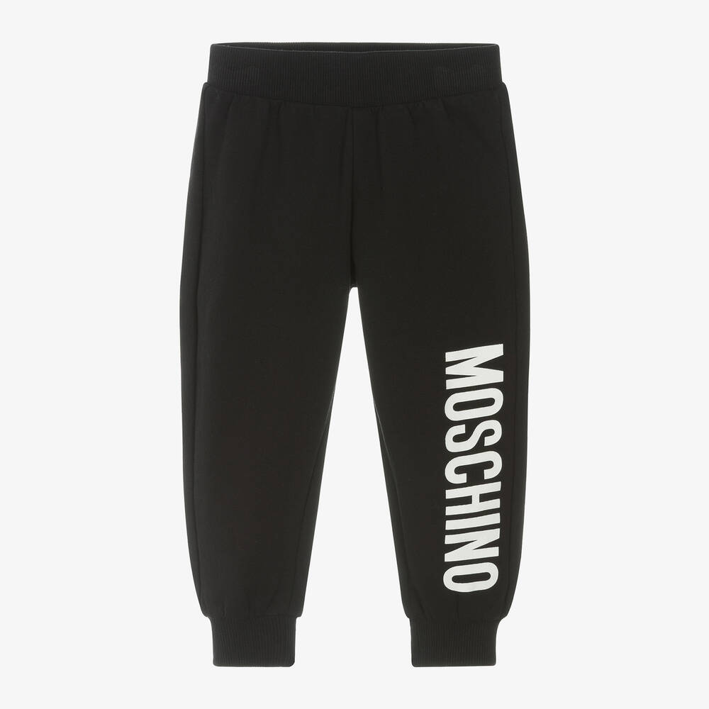 Moschino Baby-Black Cotton Joggers | Childrensalon Outlet