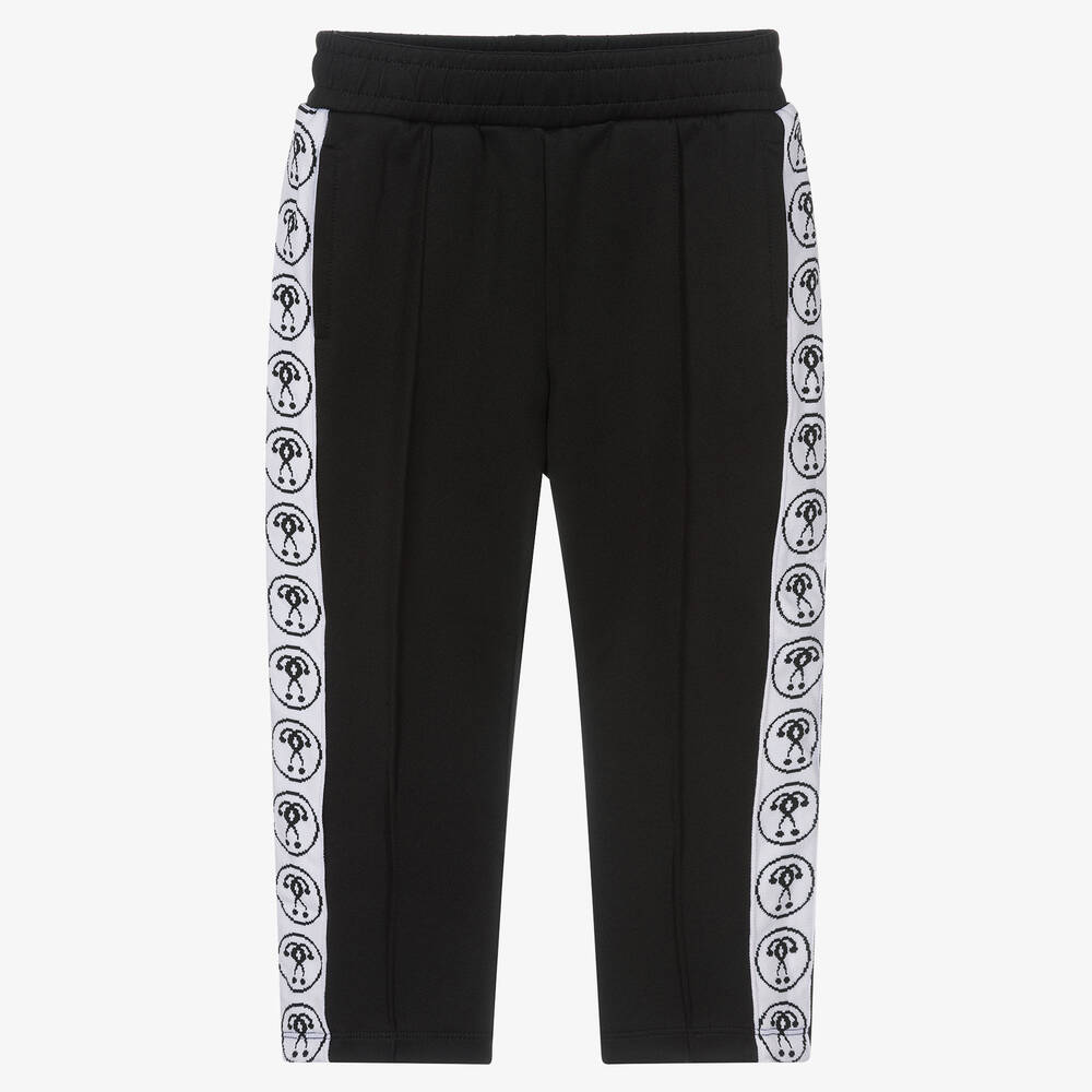 Moschino Kid-Teen - Black Cotton Logo Joggers | Childrensalon