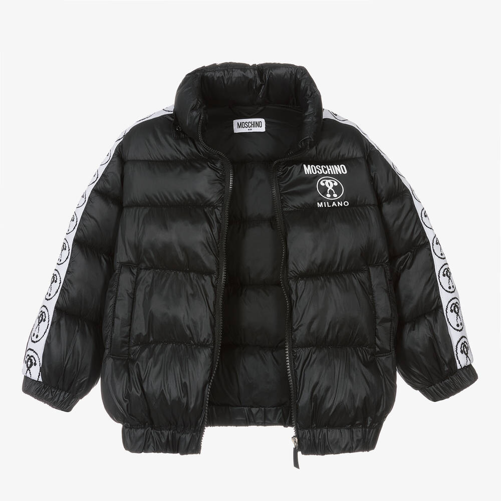 موسكينو Kid-Teen-جاكيت هودي لون أسود | Childrensalon Outlet